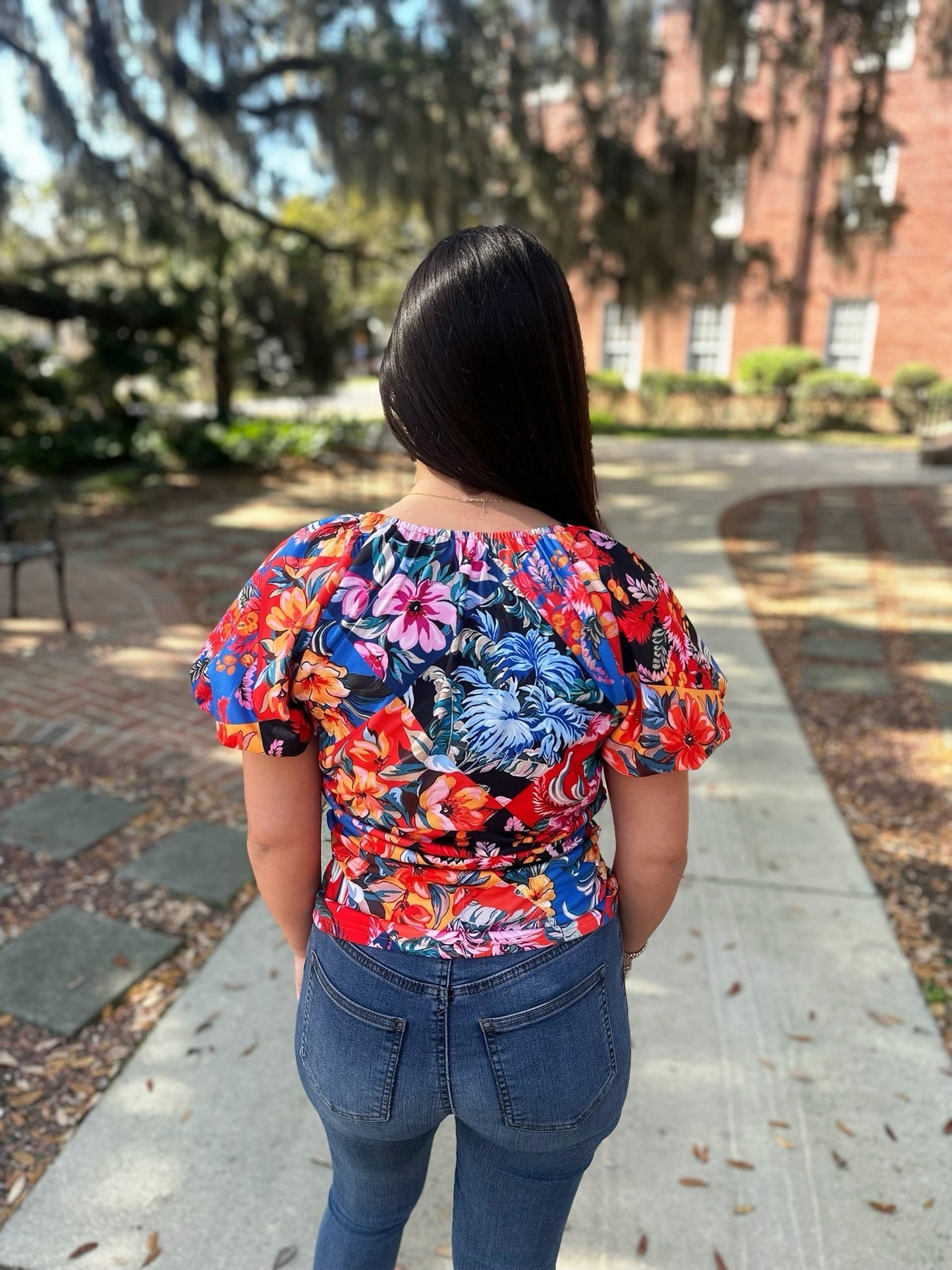 Tropical Floral Top RTS