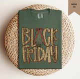 Faux Glitter Black Friday Tee.
