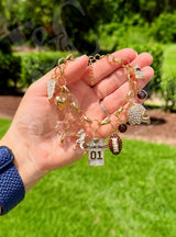 Football Charm Bracelet