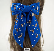 Football Rhinestone Bows