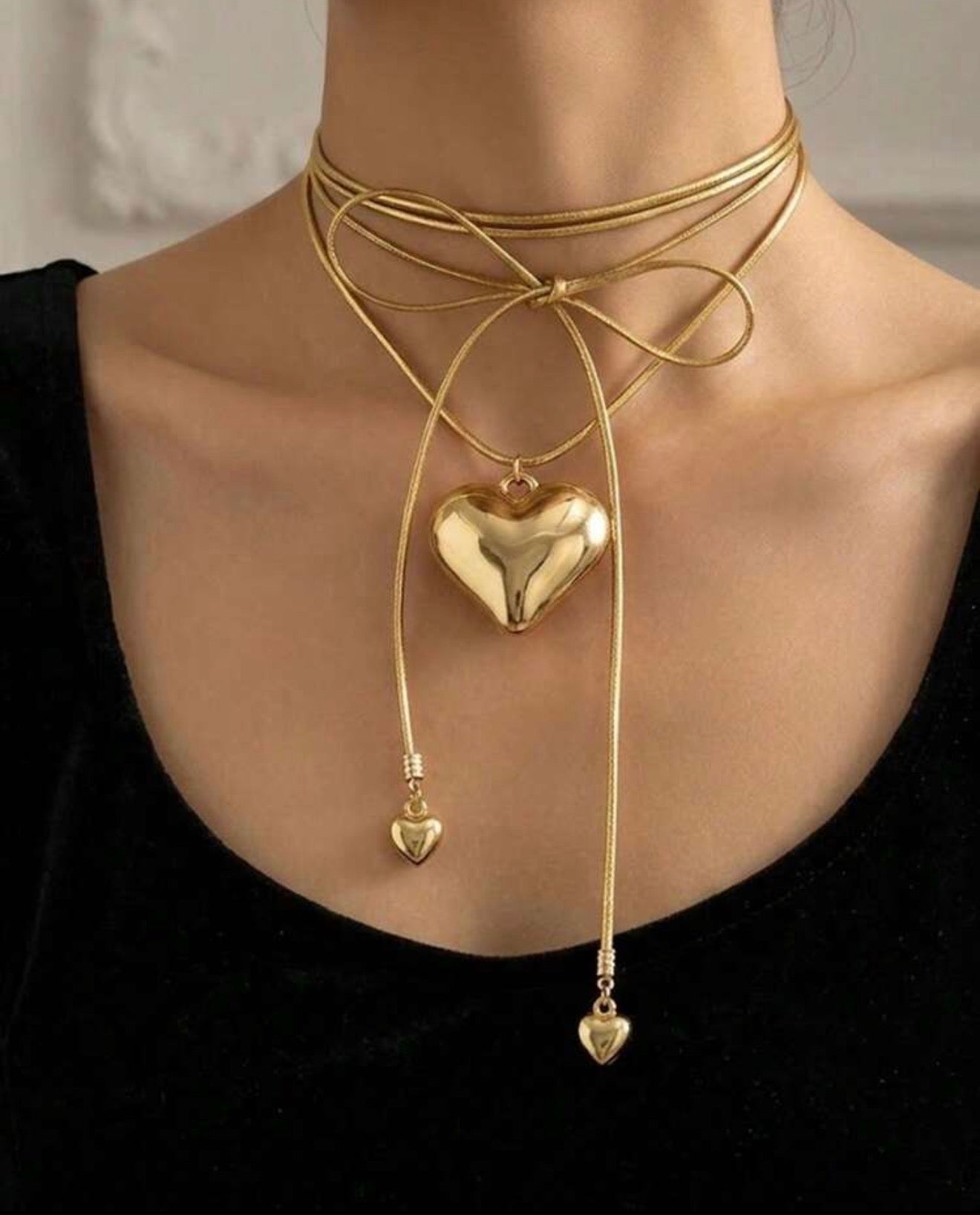Heart Tie Necklace
