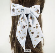 Football Rhinestone Bows