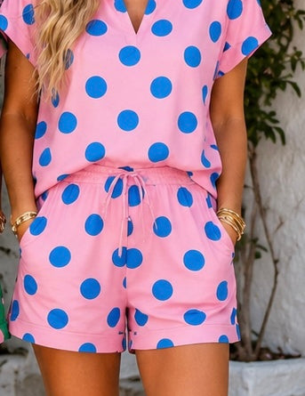 Polka Dot Shortie Set