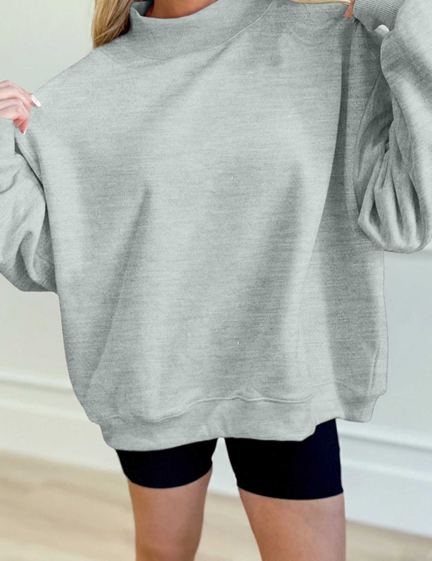 Oversized Mock Sweatshirt