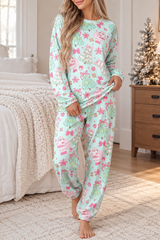 Green Abstract Lounge Set