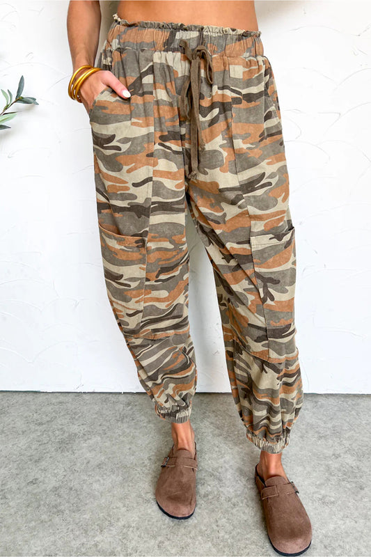 Green Camo Jogger Pants New RTS