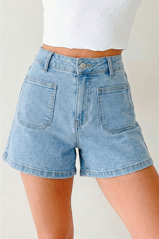 High Rise Denim Shorts New RTS