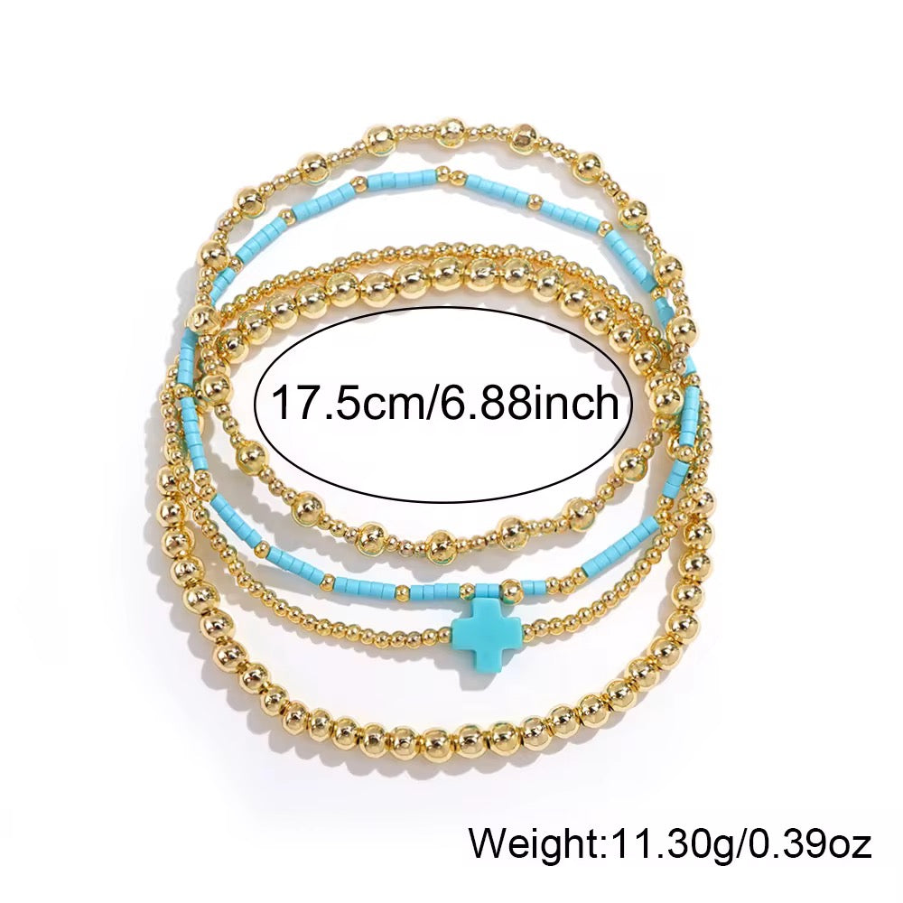 Stackable Cross Bracelet Sets RTS
