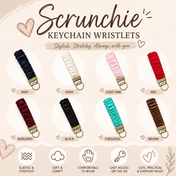 Scrunchie Keychain Wristlet