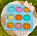 Colorful Pumpkin Array Tee.