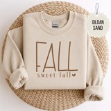 Neutral Basic Handwrite Fall Sweet Fall Sweatshirt.