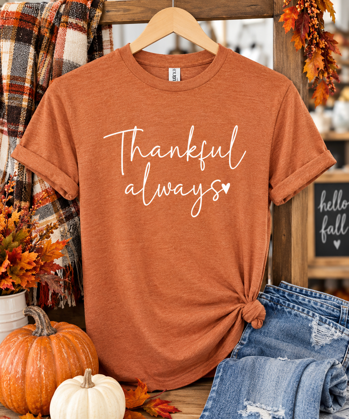 Tultex Thankful Always Tee.