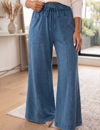 Mineral Wash Flare Pant