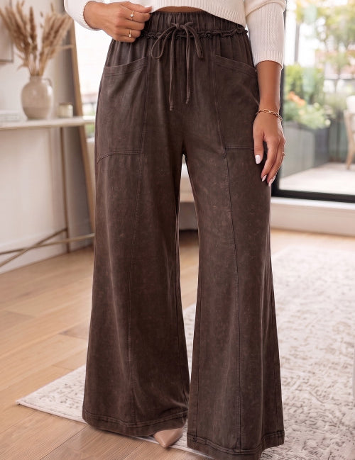 Mineral Wash Flare Pant