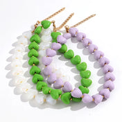 Heart Bead Choker Necklaces