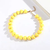 Heart Bead Choker Necklaces