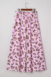 Drawstring Leopard Pants