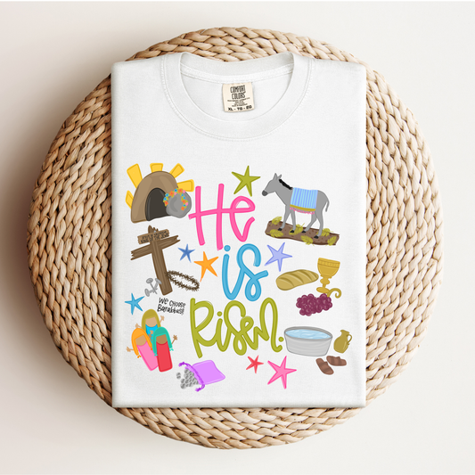 He is Risen Doodle Tee New RTS