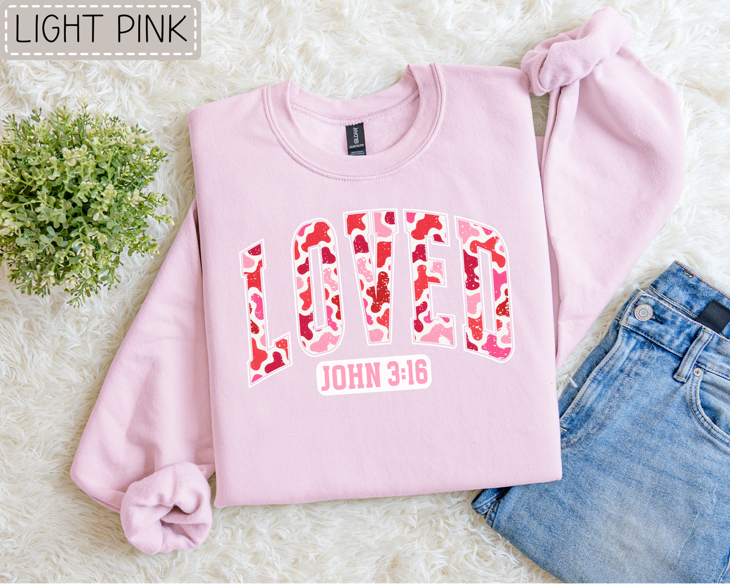 Camo Loved Sweatshirt.