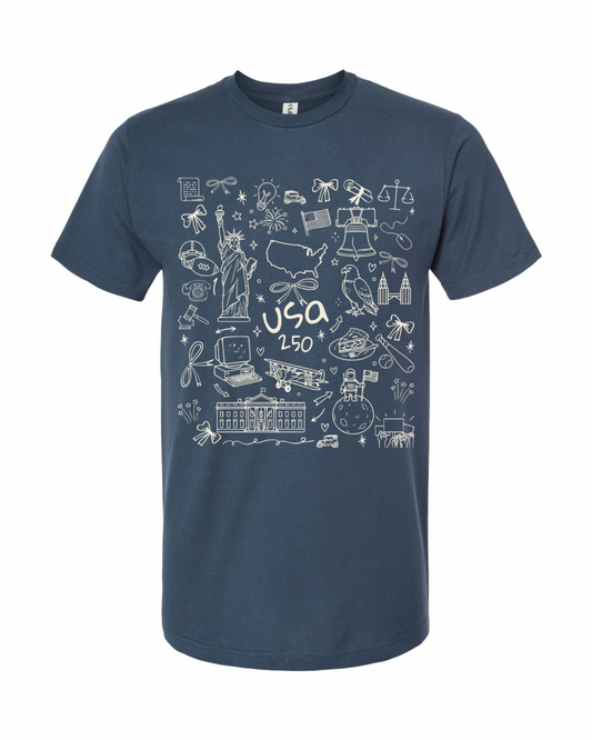 Tultex USA 250 Tee.