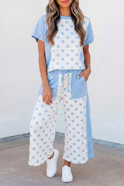 Polka Dot Wide Leg Set