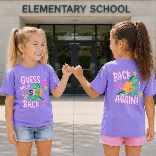 Youth Girl Back Again FRONT ONLY Tee.