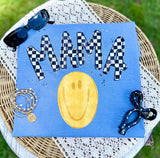 Checkered Mama Smiley Tee.