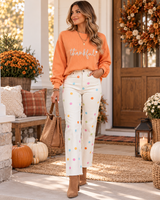 White Polka Dot Jeans