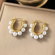 Pearl and Gold Earrings