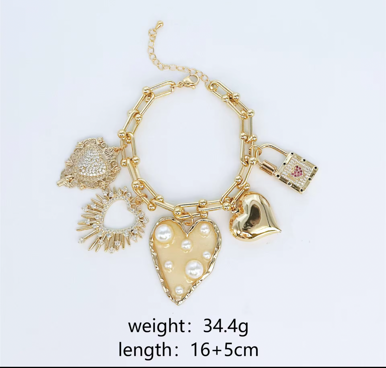 Heart Charm Bracelet