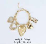 Heart Charm Bracelet