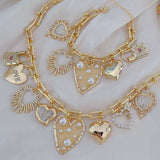 Heart Charm Bracelet New RTS