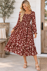 Floral Smocked Maxi Dress