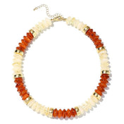 Natural Stone Beaded Necklace (45 CM)