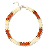 Natural Stone Beaded Necklace (45 CM)