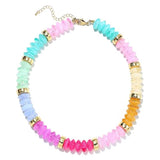 Natural Stone Beaded Necklace (45 CM)