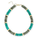 Natural Stone Beaded Necklace (45 CM)