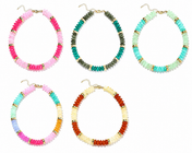 Natural Stone Beaded Necklace (45 CM)
