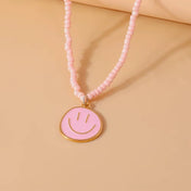 Smiley Beaded Necklace