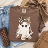 Checkered Leopard Ghost Tee.