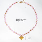 Cotton Candy Heart Necklace