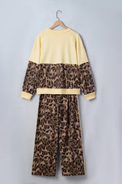 Leopard V Neck Set