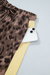 Leopard V Neck Set