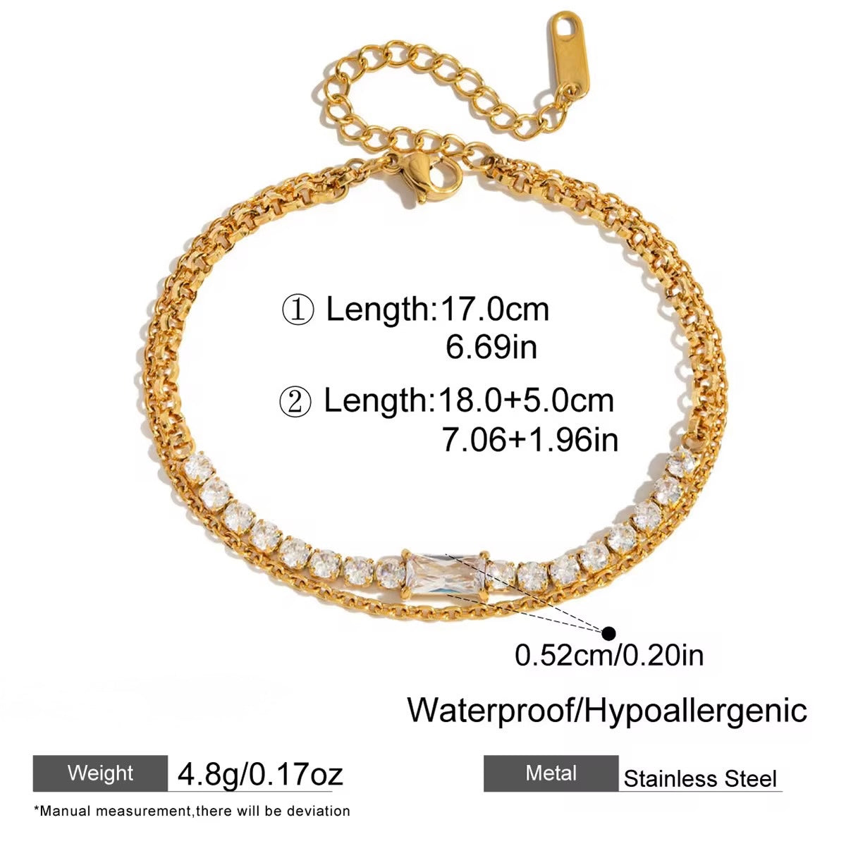 Chain Cross Bracelets