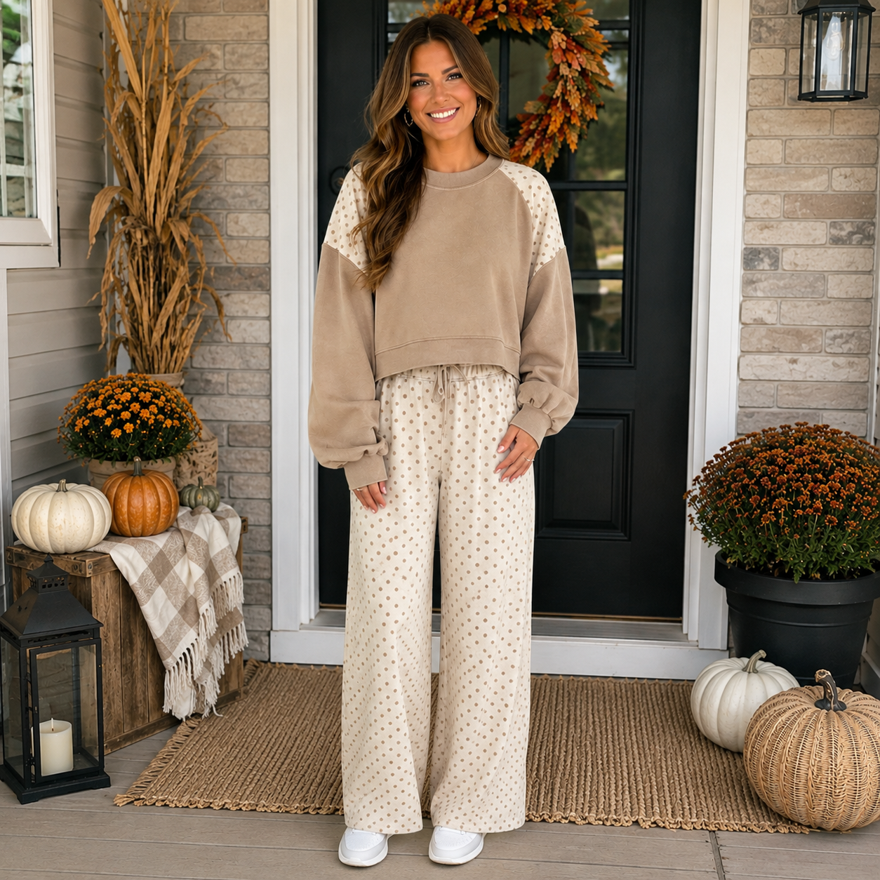 Polka Dot Patchwork Set