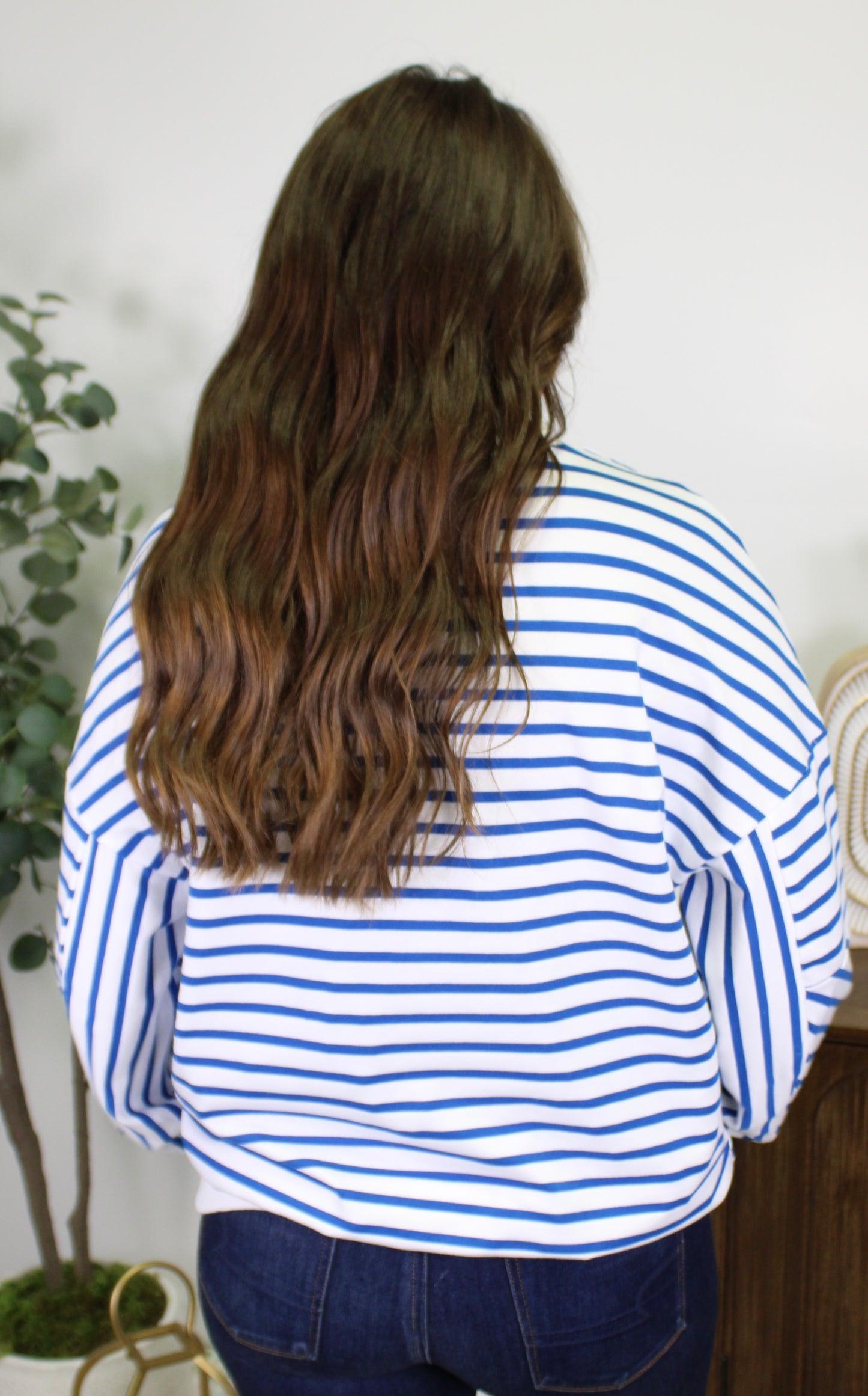 Blue Striped Crewneck RTS