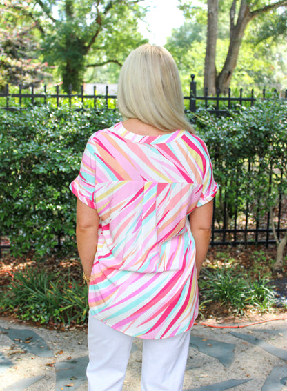 Multicolor Abstract Top RTS