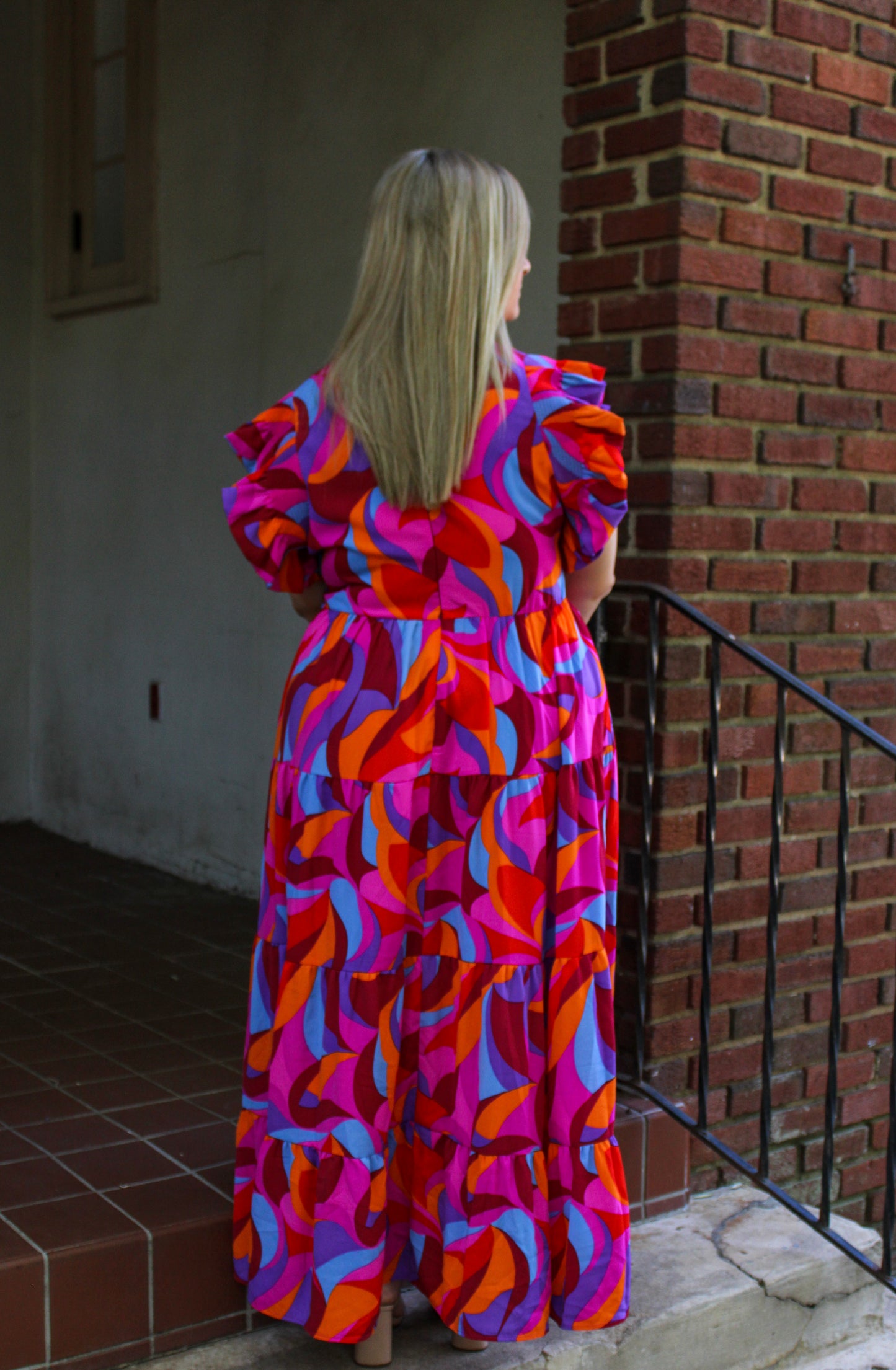 Plus Size Abstract Dress RTS