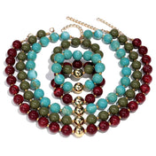 Fall Beaded Jewelry Set