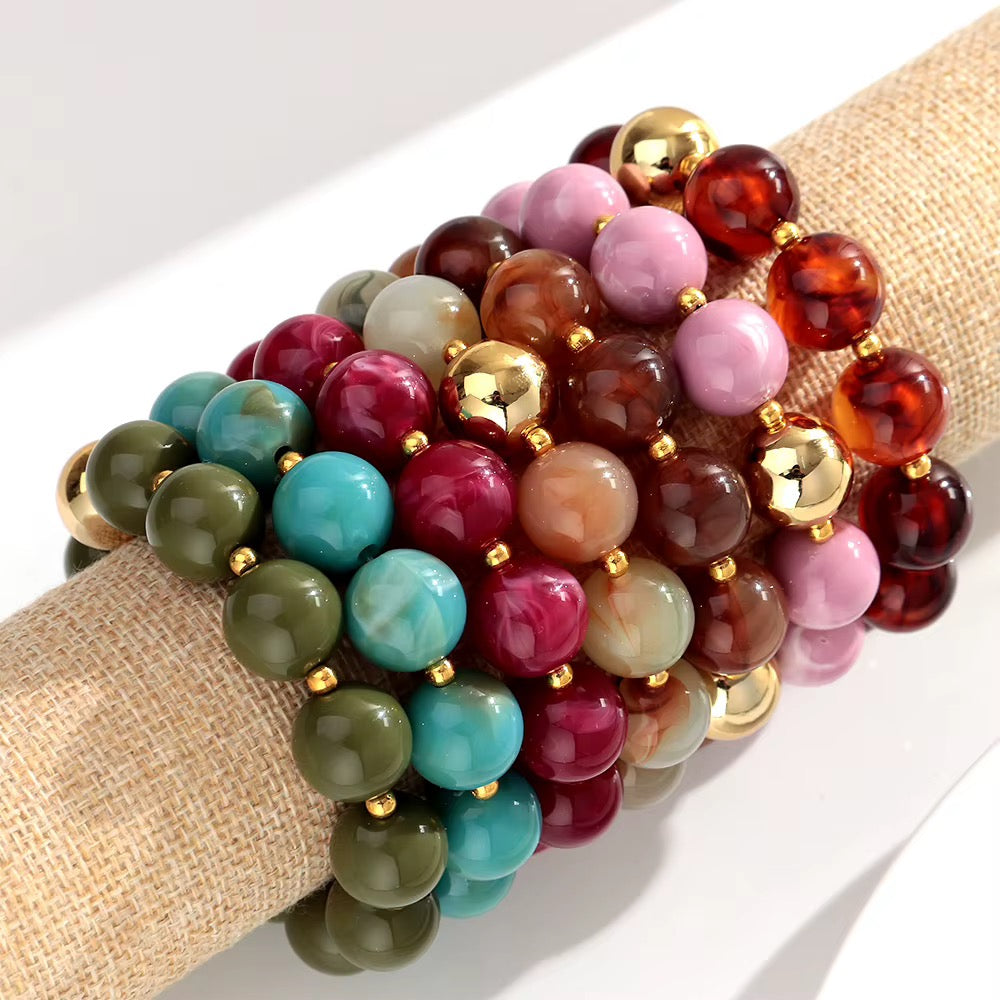 Fall Beaded Jewelry Set